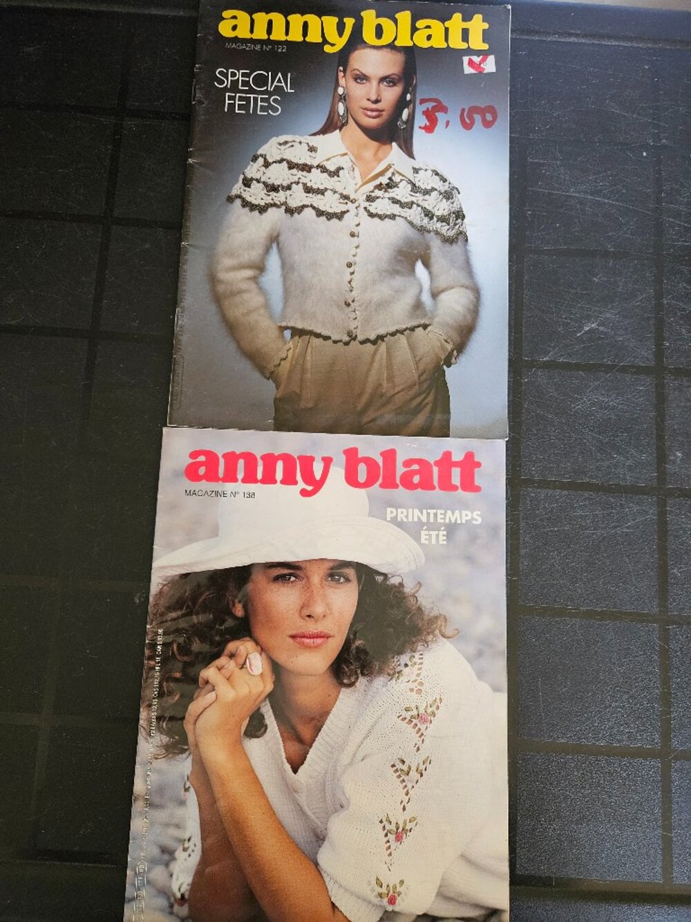 Bundle of 2 Vintage 1990s Anny Blatt Knitting Magazines